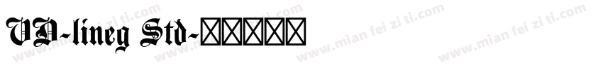 VD-lineg Std字体转换